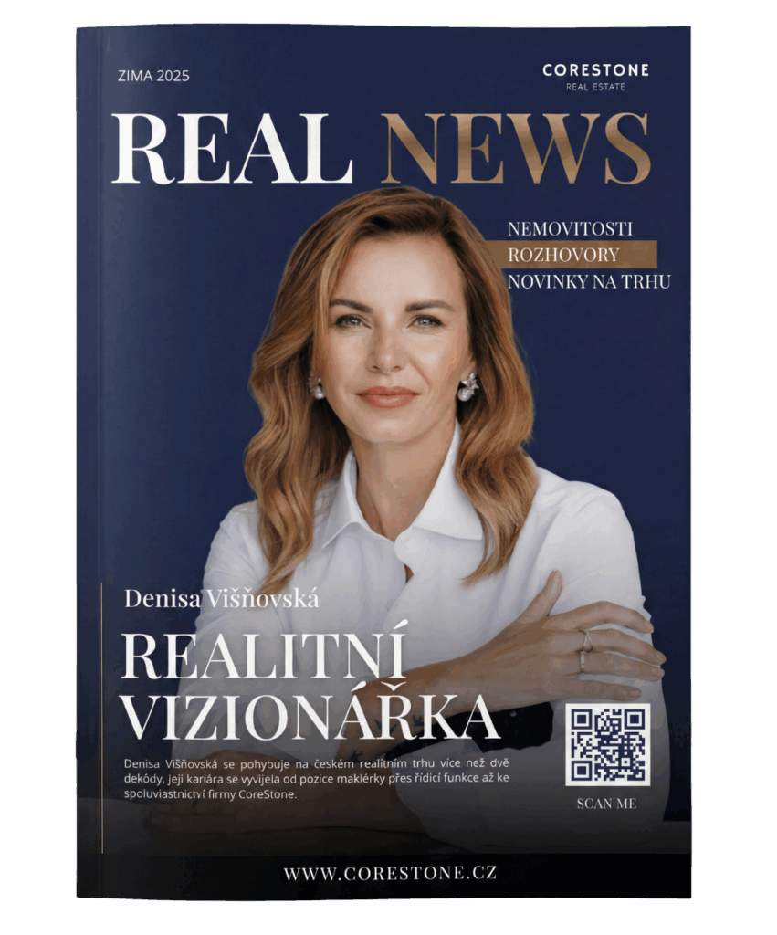Obálka CoreStone realitního magazínu REAL NEWS